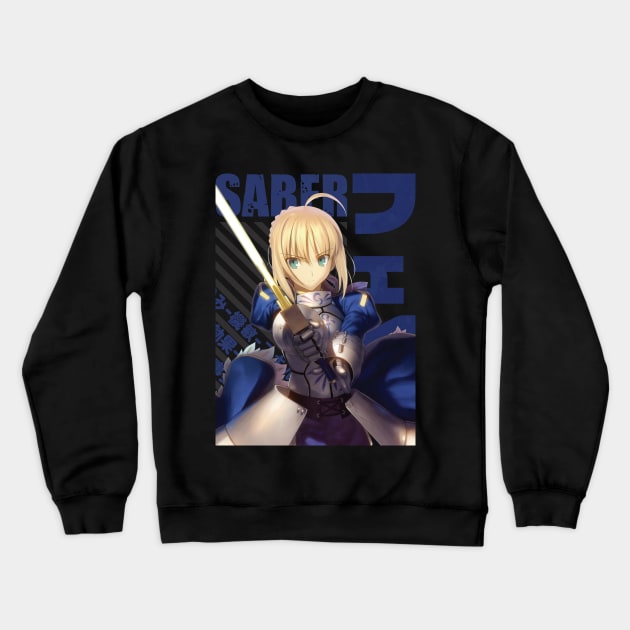 Fate - Saber #07 Crewneck Sweatshirt by Recup-Tout